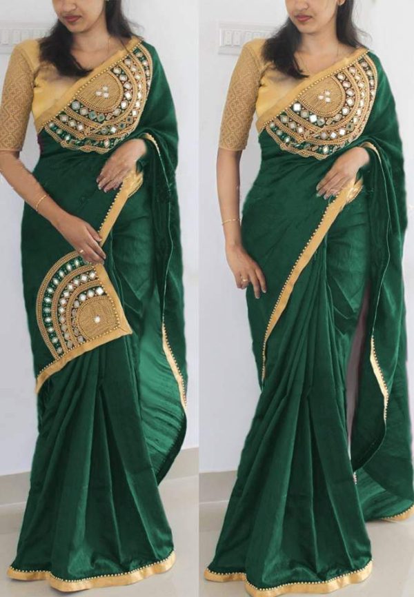 dazzling-green-color-real-mirror-work-paper-silk-saree