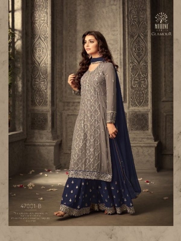 mesmerizing-grey-blue-faux-georgette-embroidery-stone-work-sharara-suit