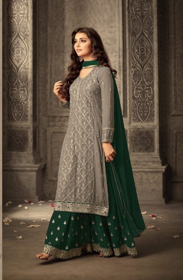 mesmerizing-grey-green-faux-georgette-embroidery-stone-work-sharara-suit