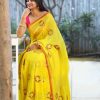 glamorous-yellow-color-chex-modal-silk-festival-wear-embroidered-saree