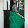 impeccable-green-color-angel-look-with-chanderi-embroidery-work-saree
