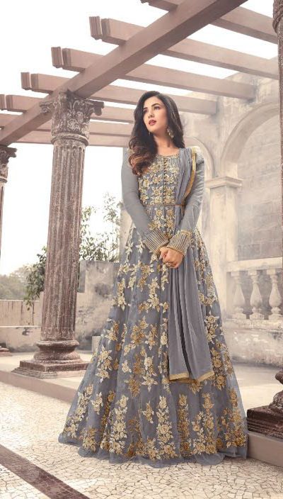 magical-grey-color-heavy-net-embroidered-and-stone-work-anarkali-suit
