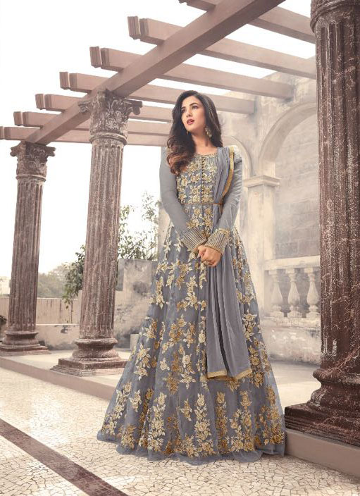 magical-grey-color-heavy-net-embroidered-and-stone-work-anarkali-suit
