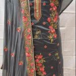 mesmerizing-black-colored-embroidered-chanderi-silk-dress-material