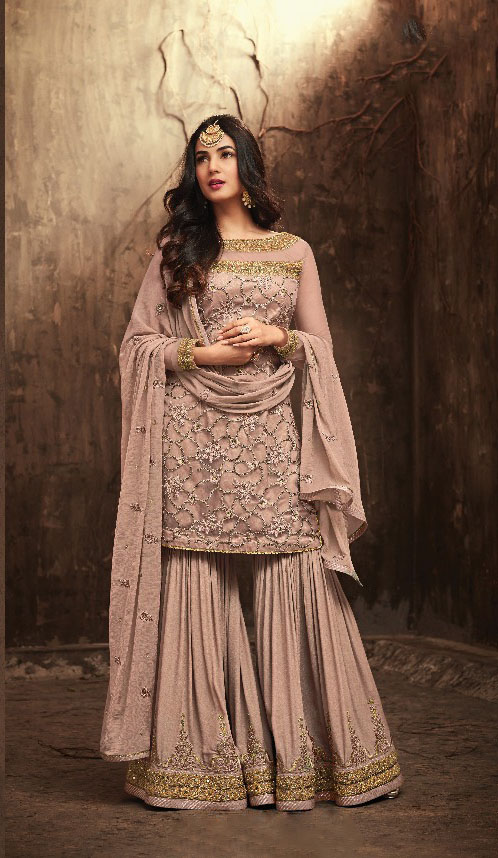 sweetest-peach-color-heavy-net-embroidered-stone-work-plazo-suit