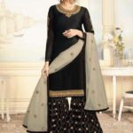 charismatic-black-color-satin-georgette-with-embroidered-work-plazo-suit