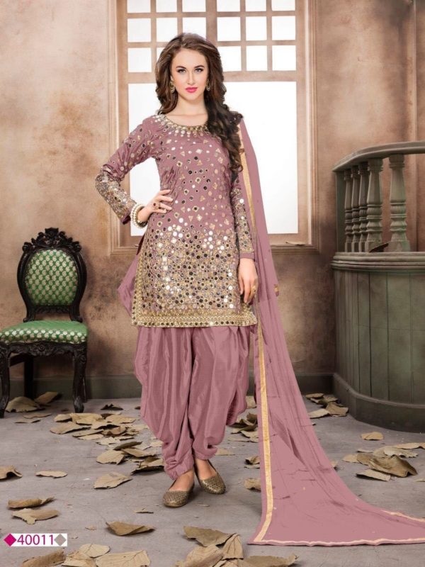extreme-light-pink-mirror-work-party-wear-red-color-patiyala-suit