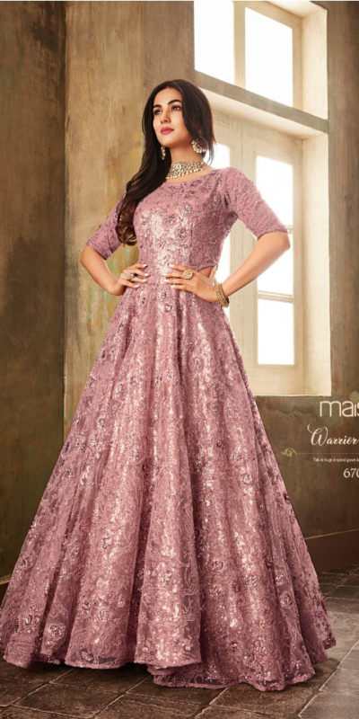 harmonious-pink-color-heavy-net-with-sequence-embroidery-suit