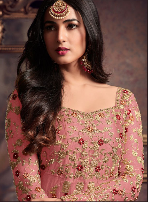 luminous-dark-pink-color-heavy-net-embroidered-stone-work-sharara-suit