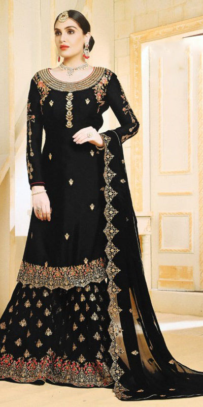 progressive-black-color-georgette-embroidered-plazo-suit-from-ghunghat