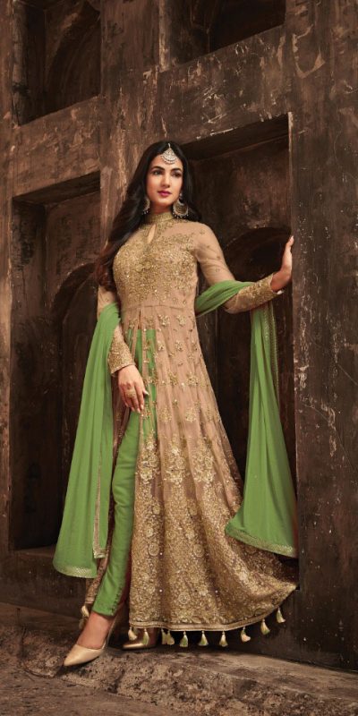 thrilling-green-color-heavy-net-with-embroiderystone-work-suit