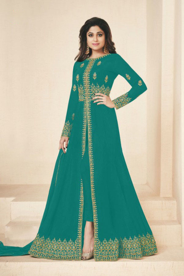 gracious-sea-green-color-heavy-georgette-embroidery-work-long-length-suit