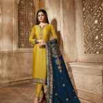 blooming-yellow-color-heavy-georgette-salwar-suit-with-banaras-dupatta