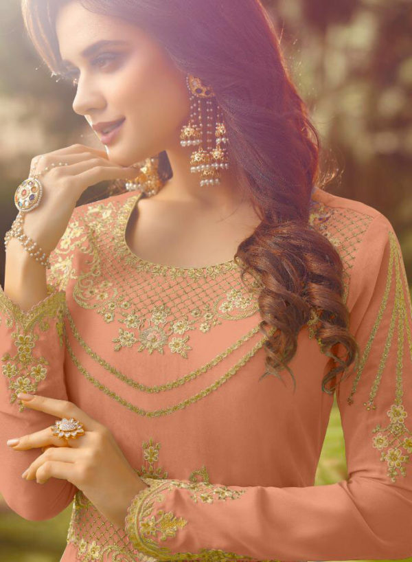 captivating-orange-color-fox-georgette-with-embroidery-work-suit