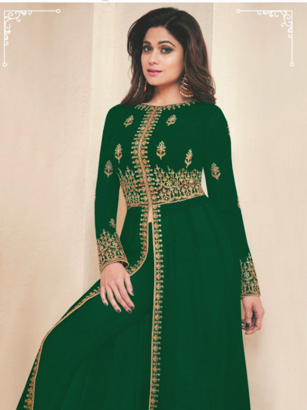 gracious-green-color-heavy-georgette-embroidery-work-long-length-suit