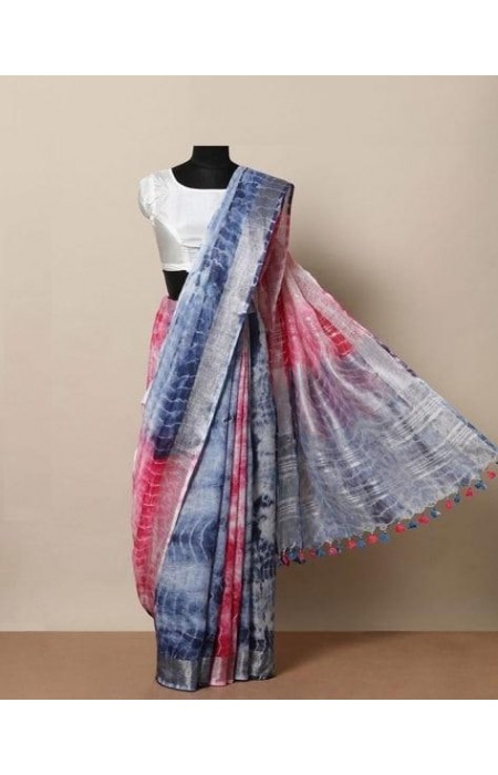 appealing-pink-and-blue-color-linen-designer-digital-print-saree