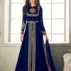 ceremonial-blue-color-heavy-georgette-embroidery-work-long-length-suit