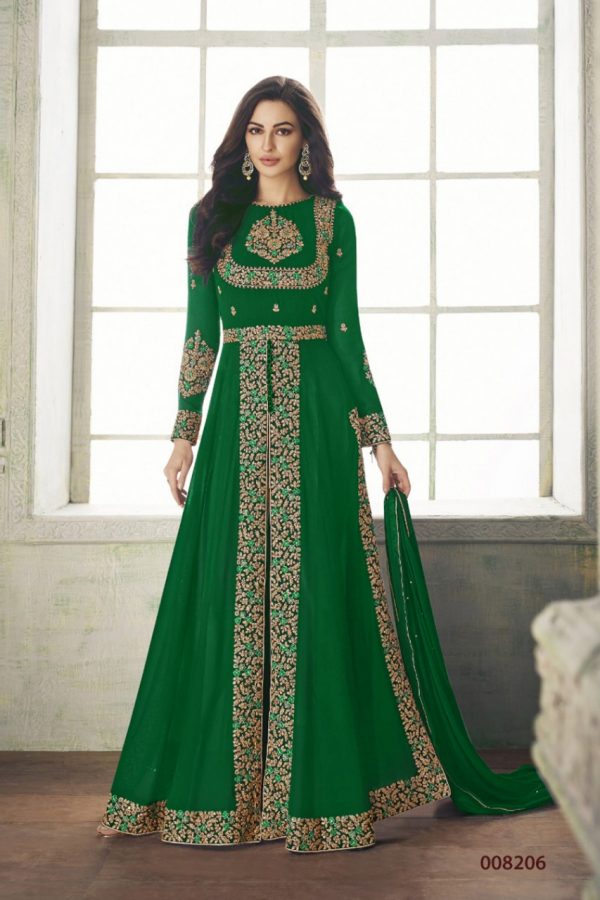 ceremonial-green-color-heavy-georgette-embroidery-work-long-length-suit