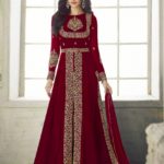 ceremonial-red-color-heavy-georgette-embroidery-work-long-length-suit