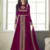 ceremonial-wine-color-heavy-georgette-embroidery-work-long-length-suit