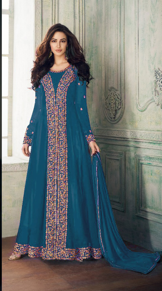 dashing-peacock-blue-color-heavy-georgette-embroidery-work-long-length-suit