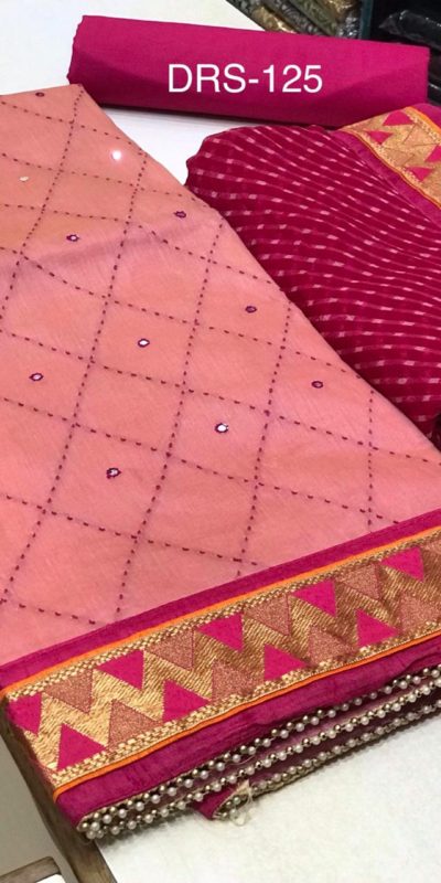 fragile-pink-color-heavy-modals-silk-festival-wear-dress-material
