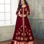 ravishing-maroon-color-faux-georgette-with-embroidery-work-anarkali-suit
