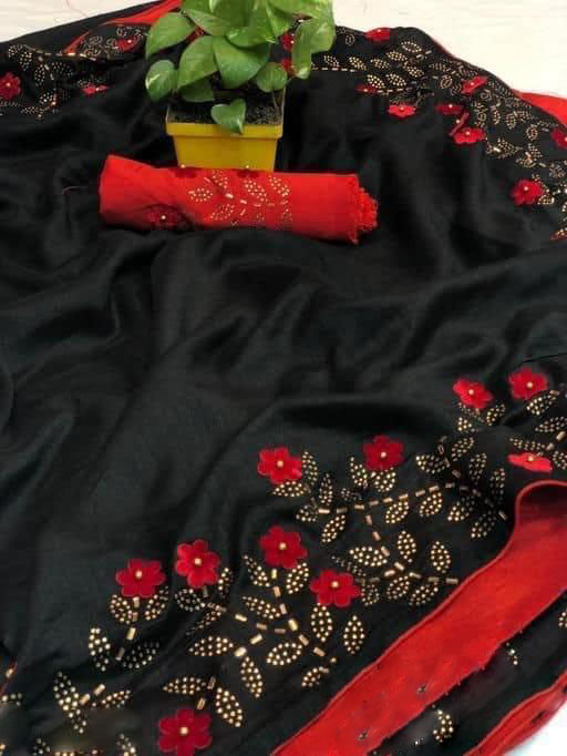 effective-black-color-zoya-silk-with-swaroski-diamond-work-border-saree