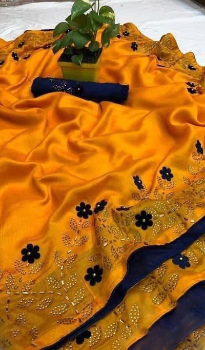 effective-yellow-color-zoya-silk-with-swaroski-diamond-work-border-saree