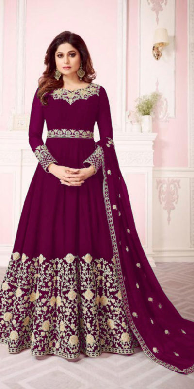 energetic-purple-color-georgette-with-coding-embroidery-work-anarkali-suit