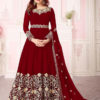 energetic-red-color-georgette-with-coding-embroidery-work-anarkali-suit