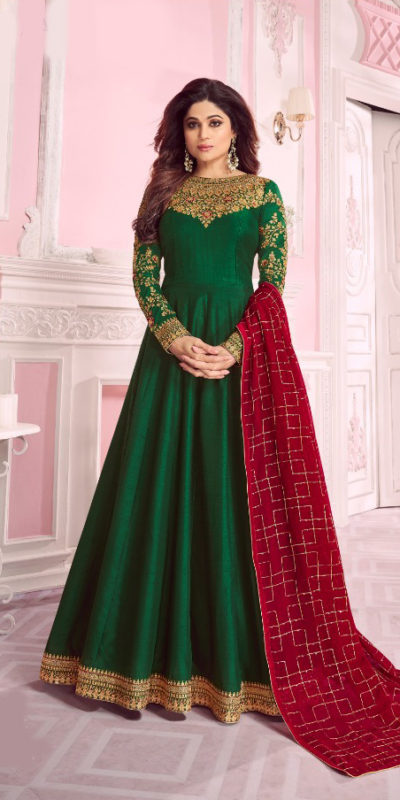 harmonious-green-color-pure-dola-silk-exclusive-festival-wear-anarkali-suit
