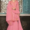 pink-color-mono-soft-net-with-sequence-embroidery-cording-work-plazzo-suit
