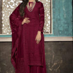 alluring-maroon-color-heavy-fox-georgette-with-embroidery-work-stone-suit