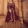 ashirwad-wine-color-georgette-with-embroidery-work-anarkali-suit