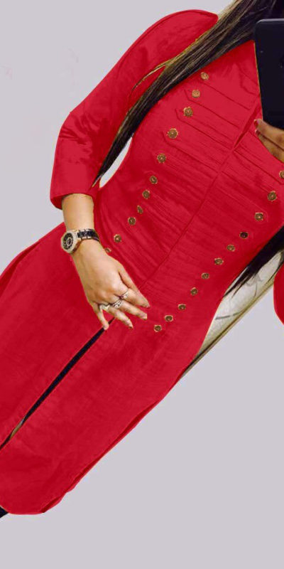 casual-wear-beautiful-red-color-high-slub-cotton-selfi-kurti