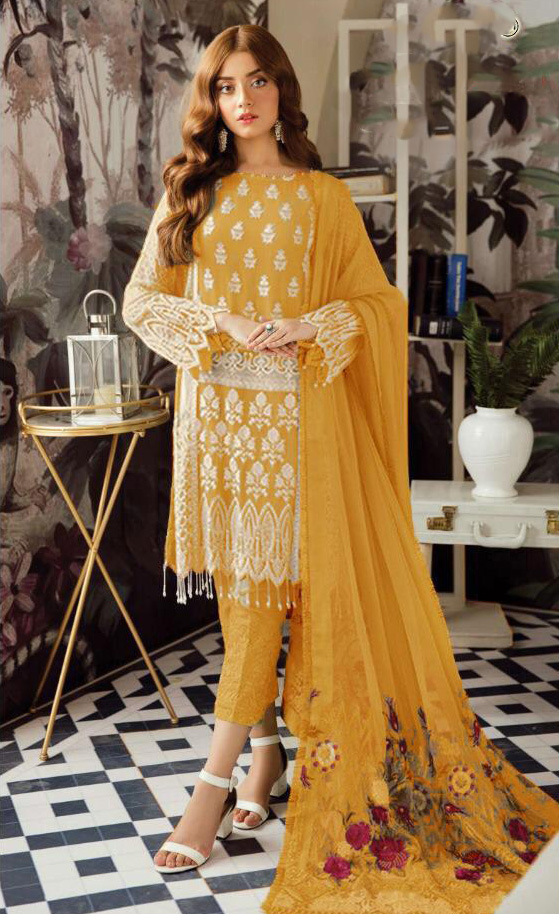 harmonious-yellow-color-heavy-georgette-with-embroidery-work-sequence-suit