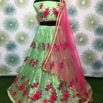 vibrant-parrot-green-color-heavy-net-exclusive-wedding-wear-lehenga-choli