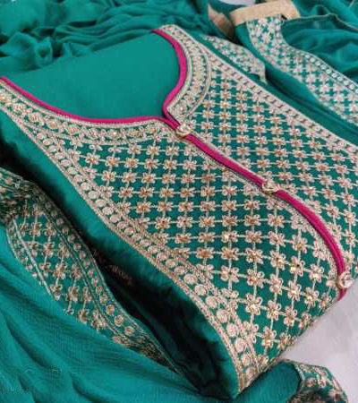 sculptured-green-color-pure-glace-cotton-embroidery-work-salwar-suit