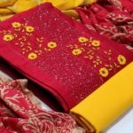 attractive-red-color-cotton-hand-stone-work-designer-salwar-suit