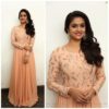 classic-peach-color-georgette-embroidery-work-party-wear-gown