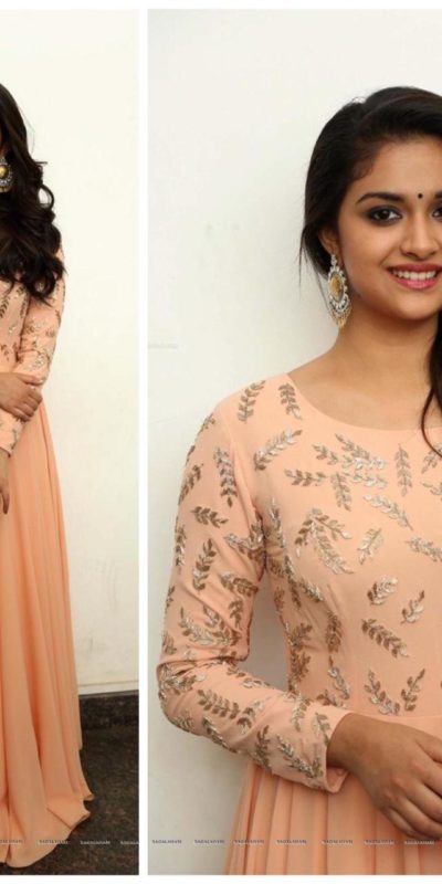 classic-peach-color-georgette-embroidery-work-party-wear-gown