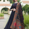 divine-black-color-digital-printed-dupatta-with-heavy-rayon-fabric-gown