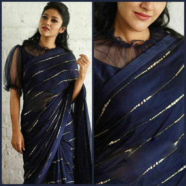 elegant-party-wear-navy-blue-color-pure-georgette-sequence-work-fancy-saree