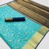 exotic-sea-green-color-crystal-silk-with-heavy-pallu-traditional-saree