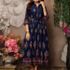 extraordinary-party-wear-blue-color-high-quality-reyon-foil-printed-kurti