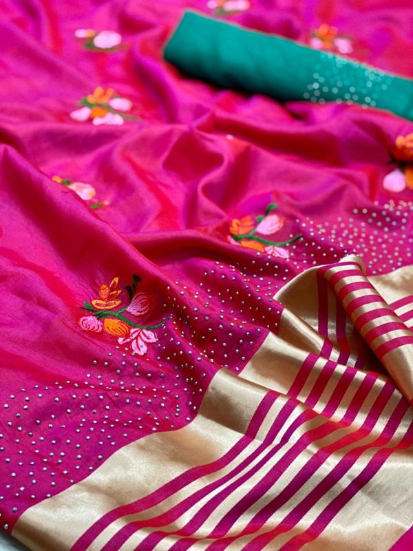 harmonious-pink-color-sana-silk-festival-wear-traditional-saree