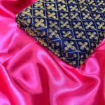 hypnotic-bluepink-color-semi-satin-fabrics-traditional-wear-classic-saree