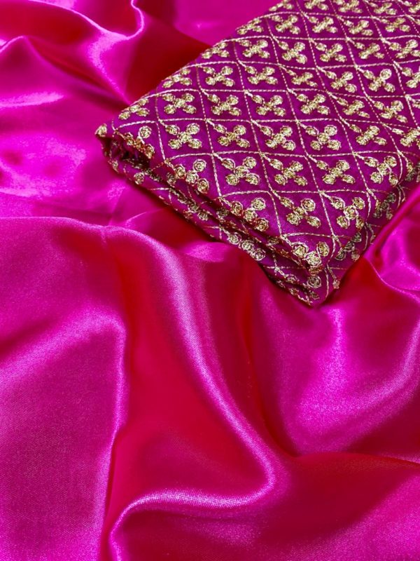 hypnotic-pinkpink-color-semi-satin-fabrics-traditional-wear-classic-saree