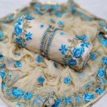 mesmerizing-cream-blue-colored-embroidered-chanderi-silk-dress-material